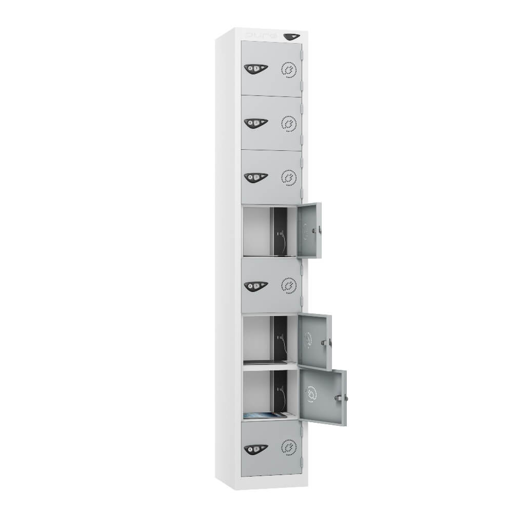8 Compartment Tablet Charging Locker with 8 Door Access
