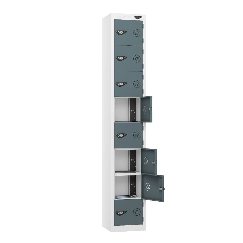 8 Compartment Tablet Charging Locker with 8 Door Access