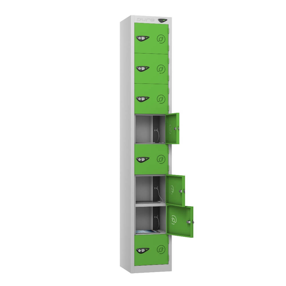 8 Compartment Tablet Charging Locker with 8 Door Access