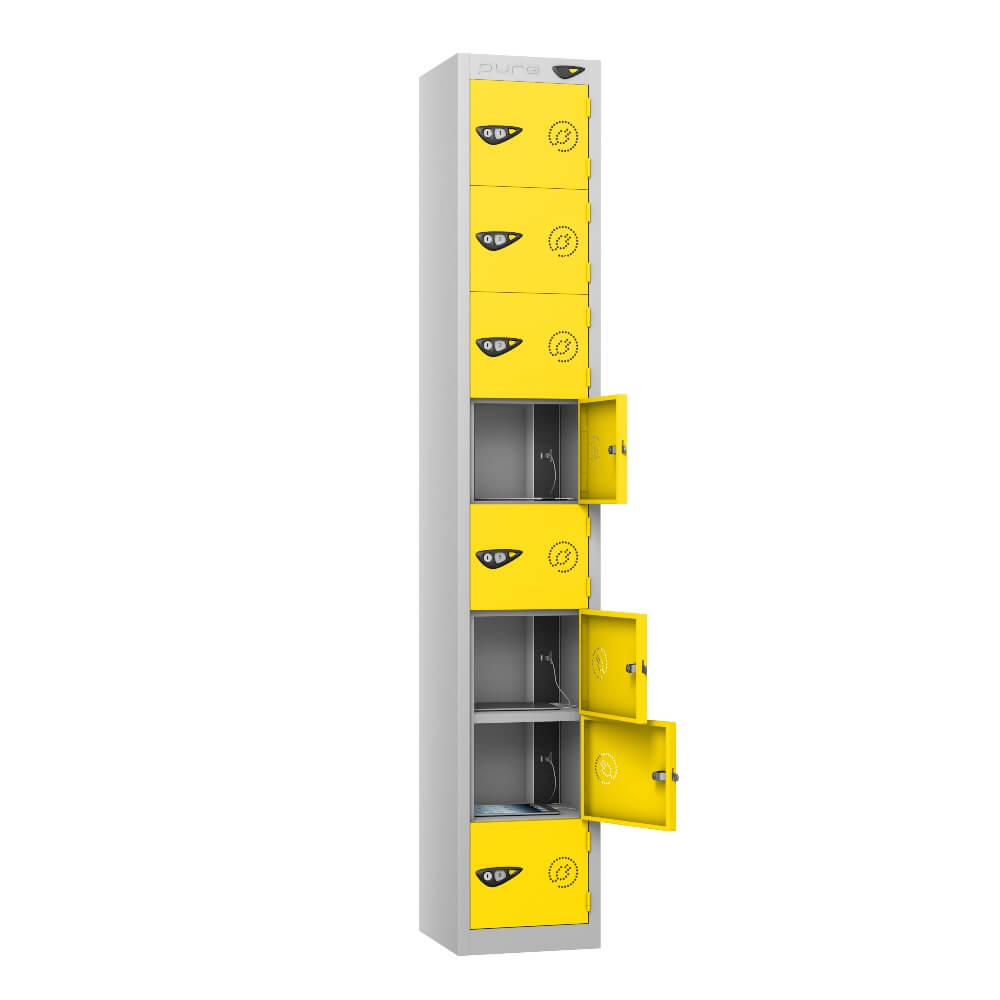 8 Compartment Tablet Charging Locker with 8 Door Access