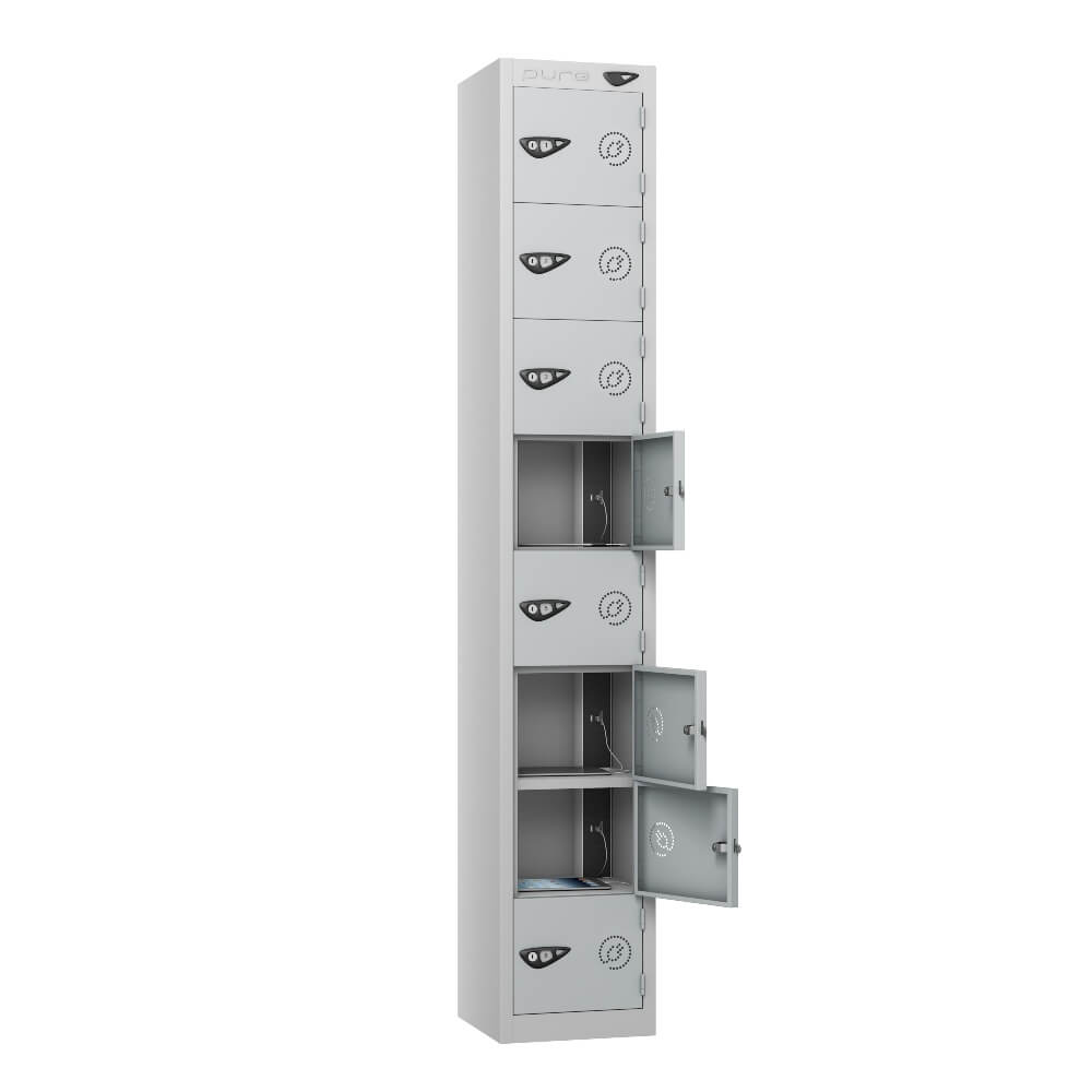8 Compartment Tablet Charging Locker with 8 Door Access