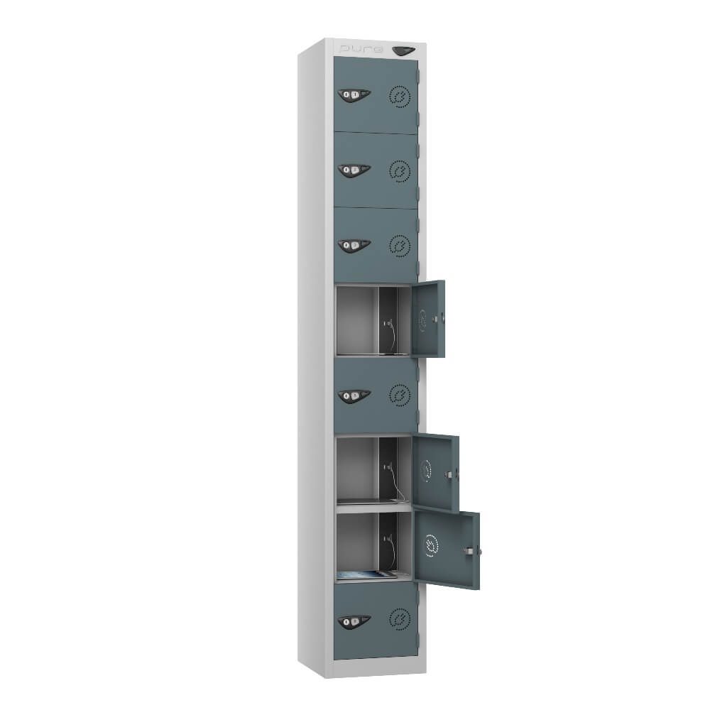 8 Compartment Tablet Charging Locker with 8 Door Access