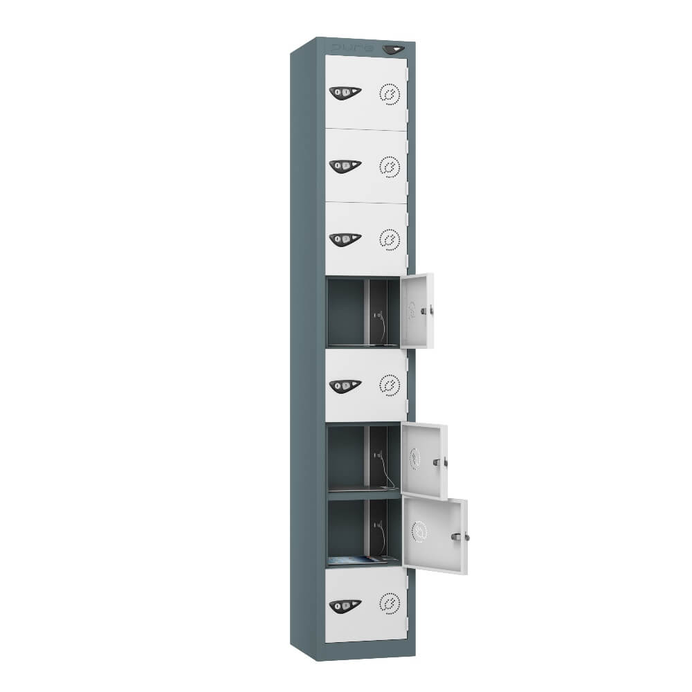 8 Compartment Tablet Charging Locker with 8 Door Access