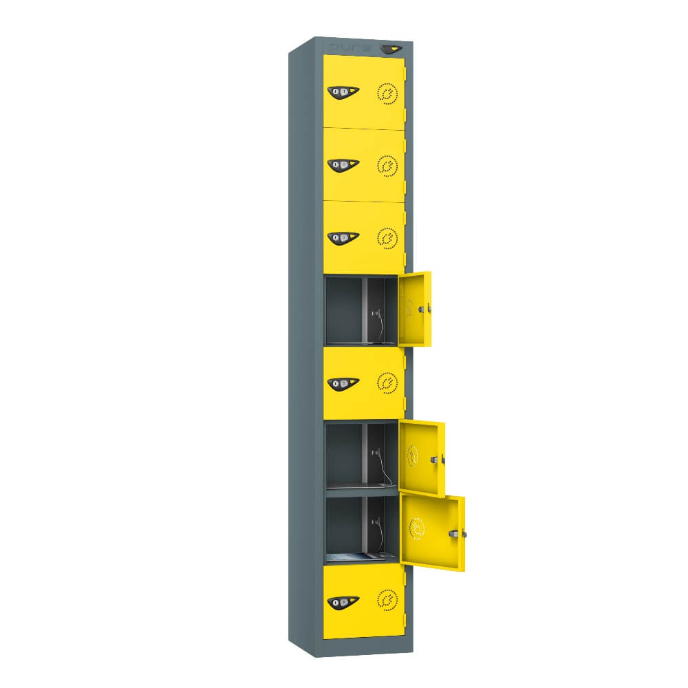 8 Compartment Tablet Charging Locker with 8 Door Access