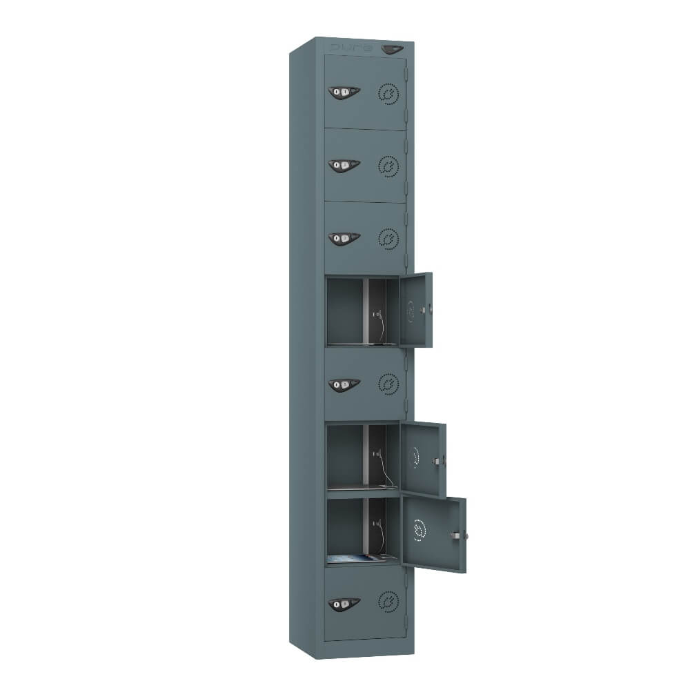8 Compartment Tablet Charging Locker with 8 Door Access