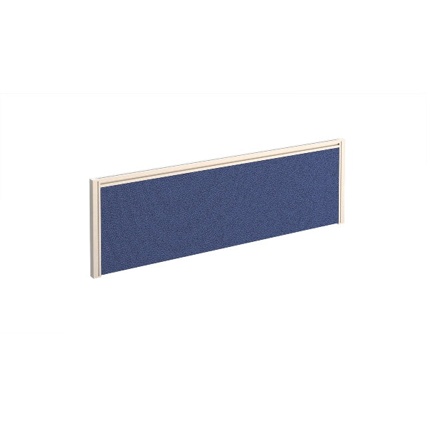 Straight Fabric Desktop Screen with White Aluminium Frame