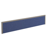 Straight Fabric Desktop Screen with Silver Aluminium Frame