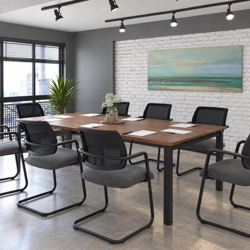 Adapt Rectangular Boardroom Table for 8 People