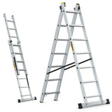 Aluminium Pro Double Section Combination Ladder
