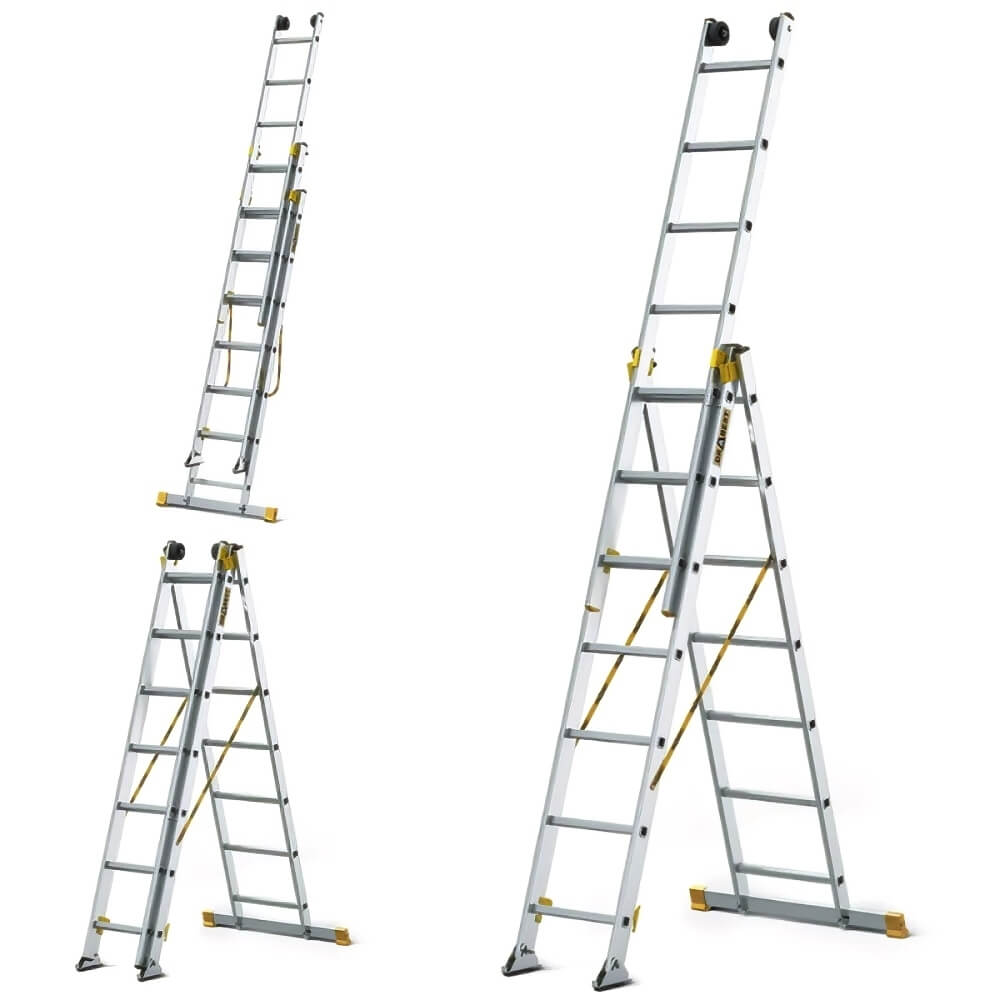 Aluminium Pro Max Triple Section Combination Ladder