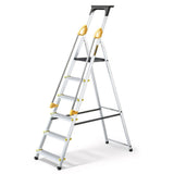 Aluminium Pro Step Ladder with Handrail