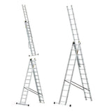 Aluminium Pro Triple Section Combination Ladder