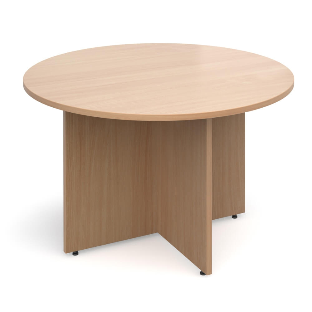 Arrowhead Leg Circular Meeting Table for 4 People