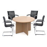 Arrowhead Leg Circular Meeting Table for 4 People