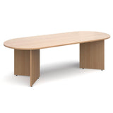 Arrowhead Leg Radial End Boardroom Table 8 People