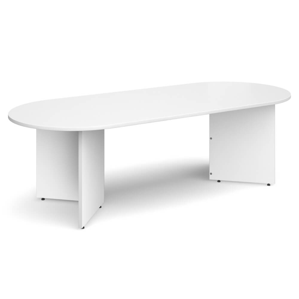 Arrowhead Leg Radial End Boardroom Table 8 People