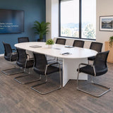 Arrowhead Leg Radial End Boardroom Table 8 People