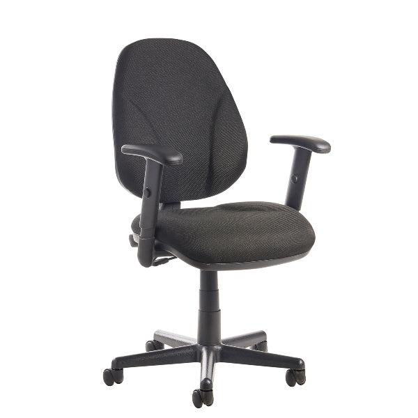 Bilboa Fabric Operators Chair with Lumbar Support and Adjustable Arms