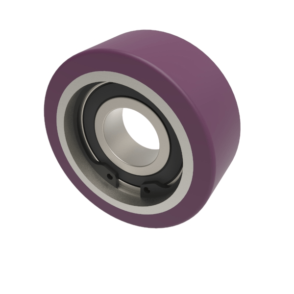 Polyurethane Cast Iron 50mm Ball Bearing Wheel 110kg Load ...