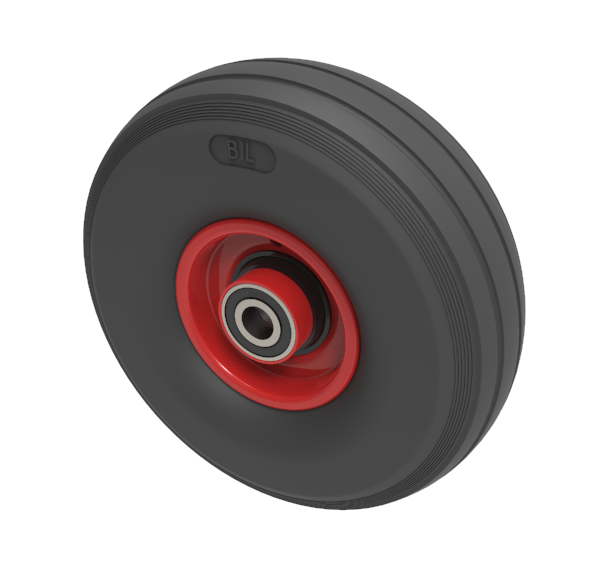 Puncture Proof Polyurethane 260mm Ball Bearing Wheel 100kg Load