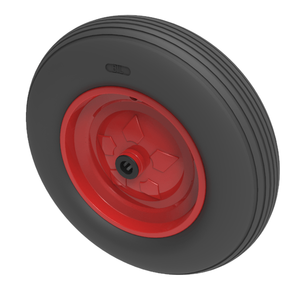 Puncture Proof Polyurethane 400mm Roller Bearing Wheel 200kg Load