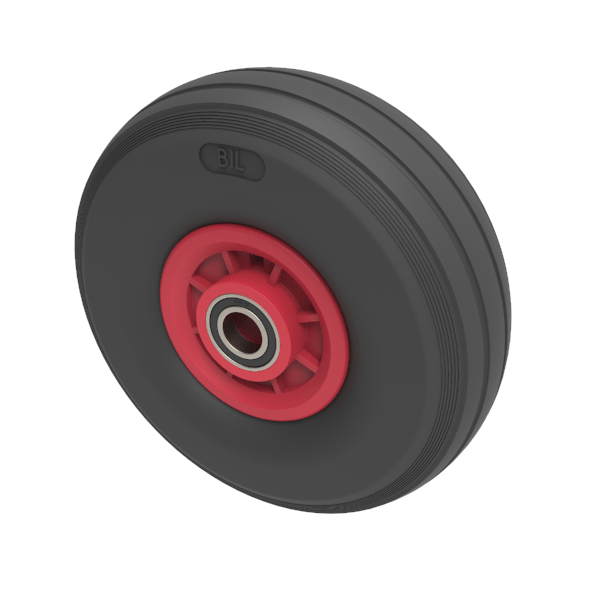 Puncture Proof Polyurethane 260mm Ball Bearing Wheel 150kg Load