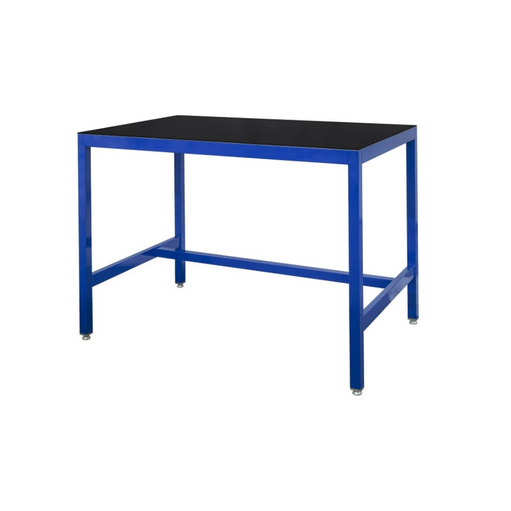 Black Rubber on Steel Top Medium Duty Workbench