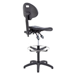 Factory 2 Lever Stool with Adjustable Foot Ring