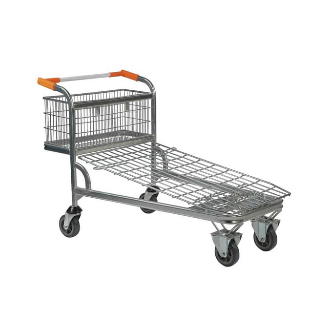 Cash and Carry Trolley with Wire Mesh Base