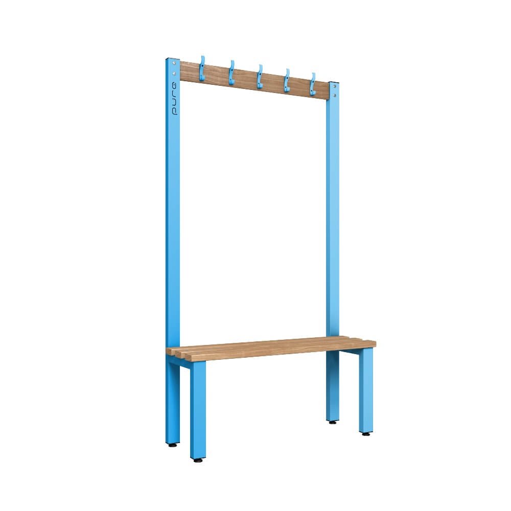 Cloakroom Bench and Coat Hook Rail 1000mm