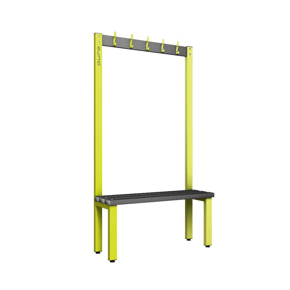 Cloakroom Bench and Coat Hook Rail 1000mm