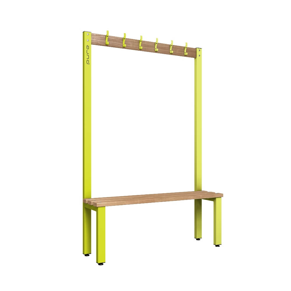 Cloakroom Bench and Coat Hook Rail 1200mm