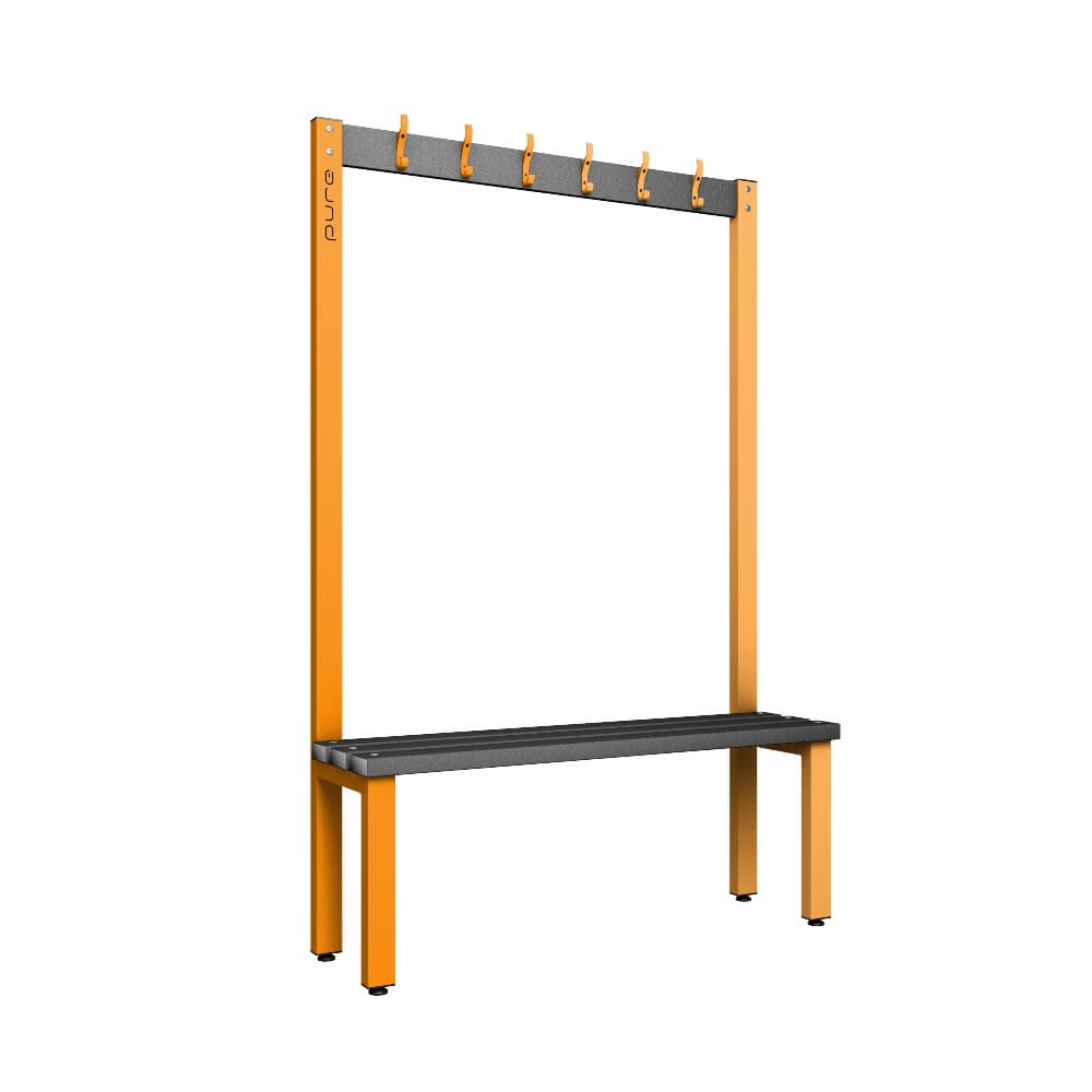 Cloakroom Bench and Coat Hook Rail 1200mm
