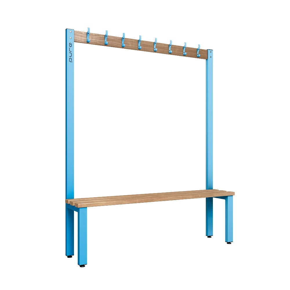 Cloakroom Bench and Coat Hook Rail 1500mm