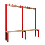 Cloakroom Bench and Coat Hook Rail 2000mm