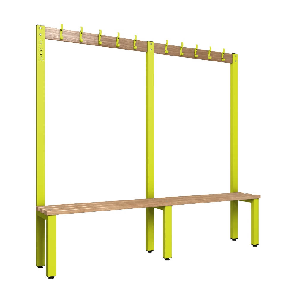 Cloakroom Bench and Coat Hook Rail 2000mm