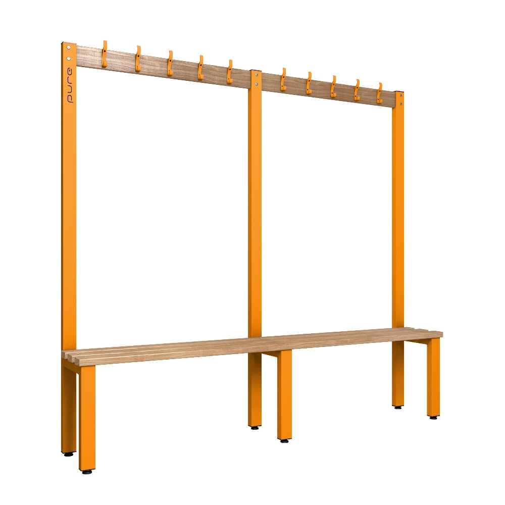Cloakroom Bench and Coat Hook Rail 2000mm