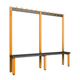Cloakroom Bench and Coat Hook Rail 2000mm