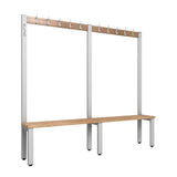 Cloakroom Bench and Coat Hook Rail 2000mm