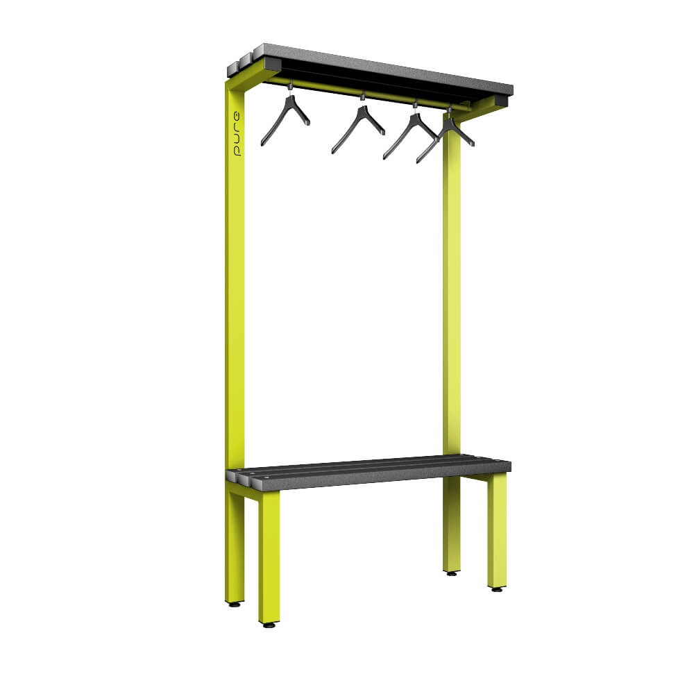 Cloakroom Bench and Hanger Rail 1000mm