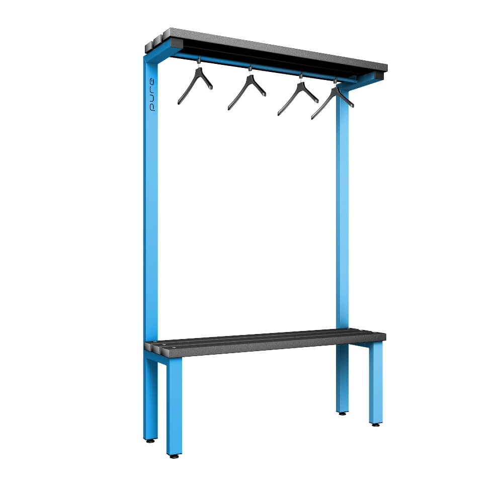 Cloakroom Bench and Hanger Rail 1200mm
