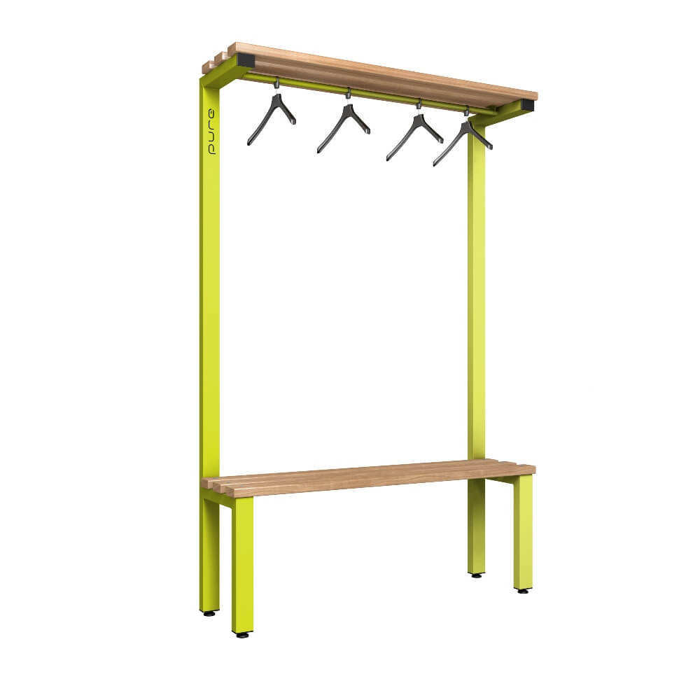 Cloakroom Bench and Hanger Rail 1200mm