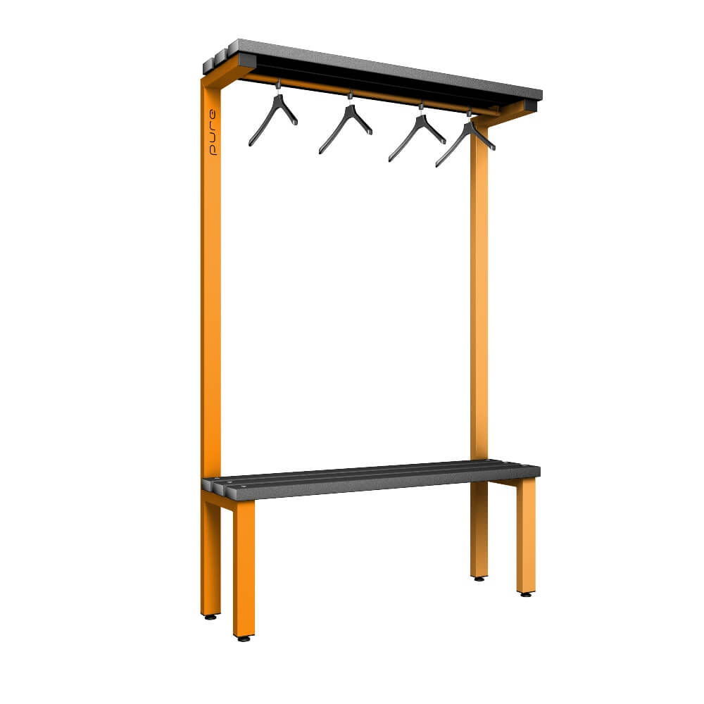 Cloakroom Bench and Hanger Rail 1200mm