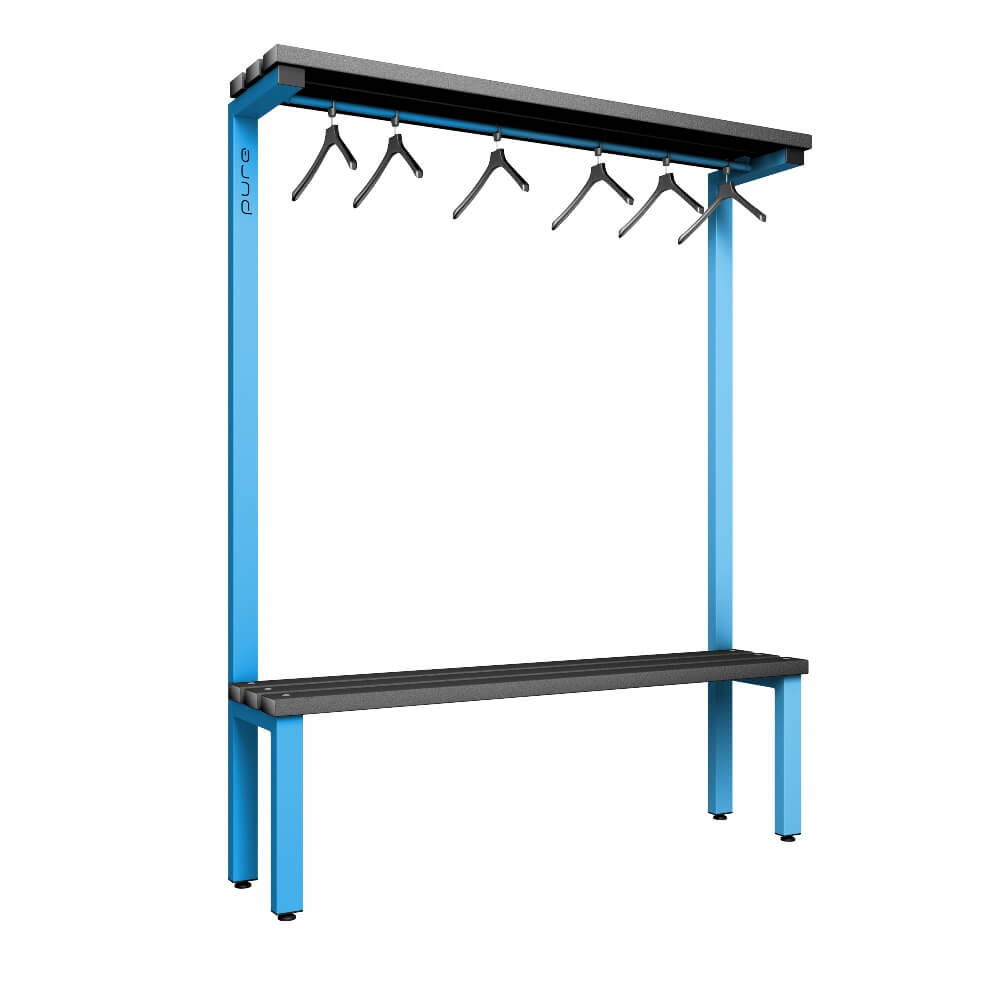 Cloakroom Bench and Hanger Rail 1500mm