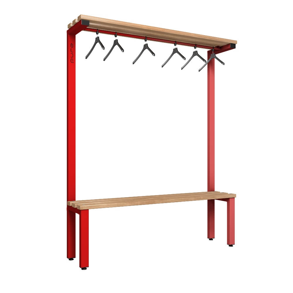 Cloakroom Bench and Hanger Rail 1500mm