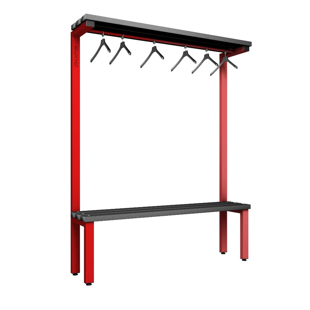 Cloakroom Bench and Hanger Rail 1500mm