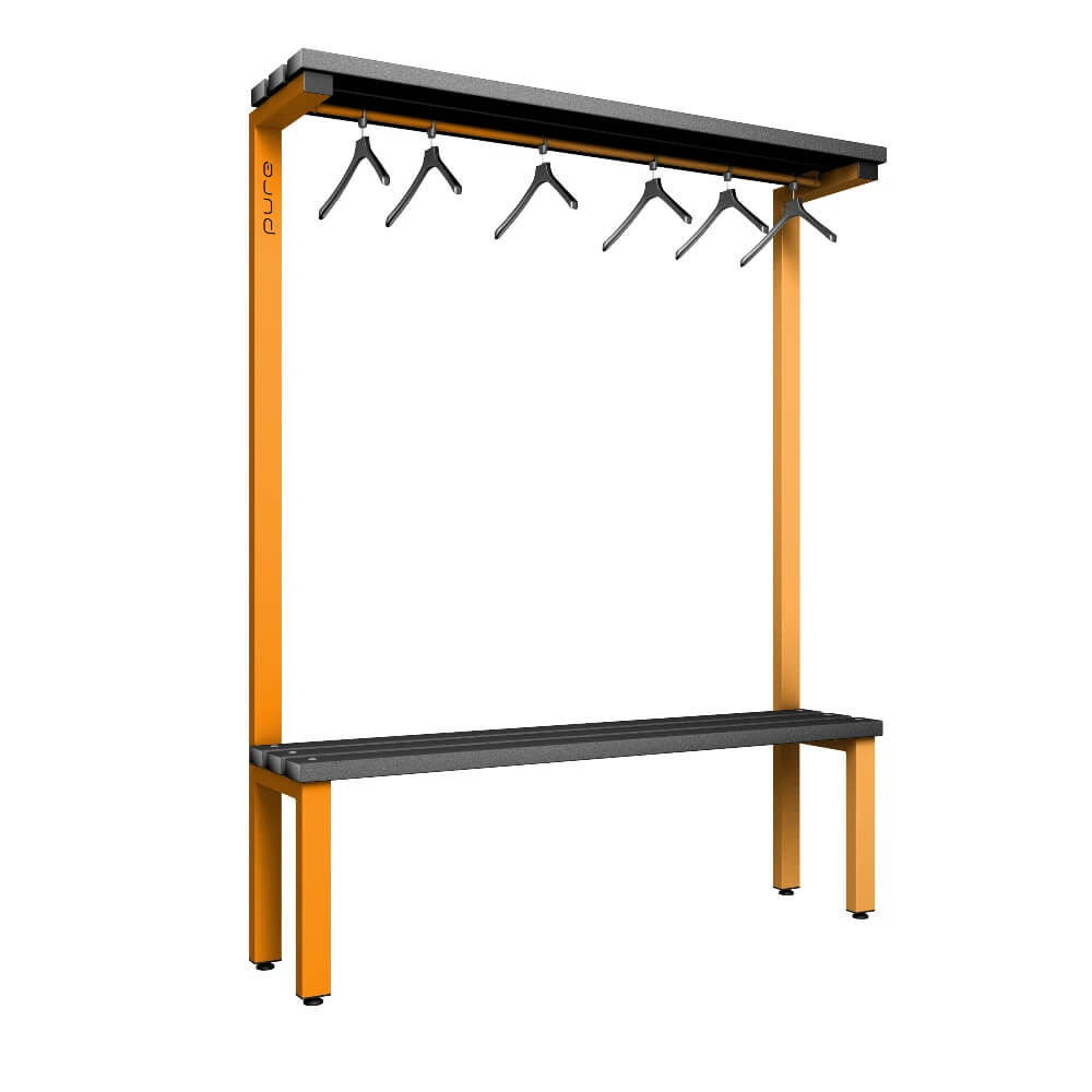 Cloakroom Bench and Hanger Rail 1500mm