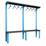 Cloakroom Bench and Hanger Rail 2000mm