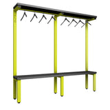 Cloakroom Bench and Hanger Rail 2000mm