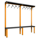 Cloakroom Bench and Hanger Rail 2000mm